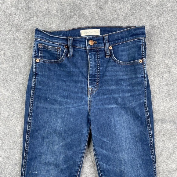 Madewell Jeans Women's 26 High Rise Skinny in Tarren Wash Blue Stretch - Picture 2 of 10